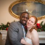 beautiful shot of couple smiling together