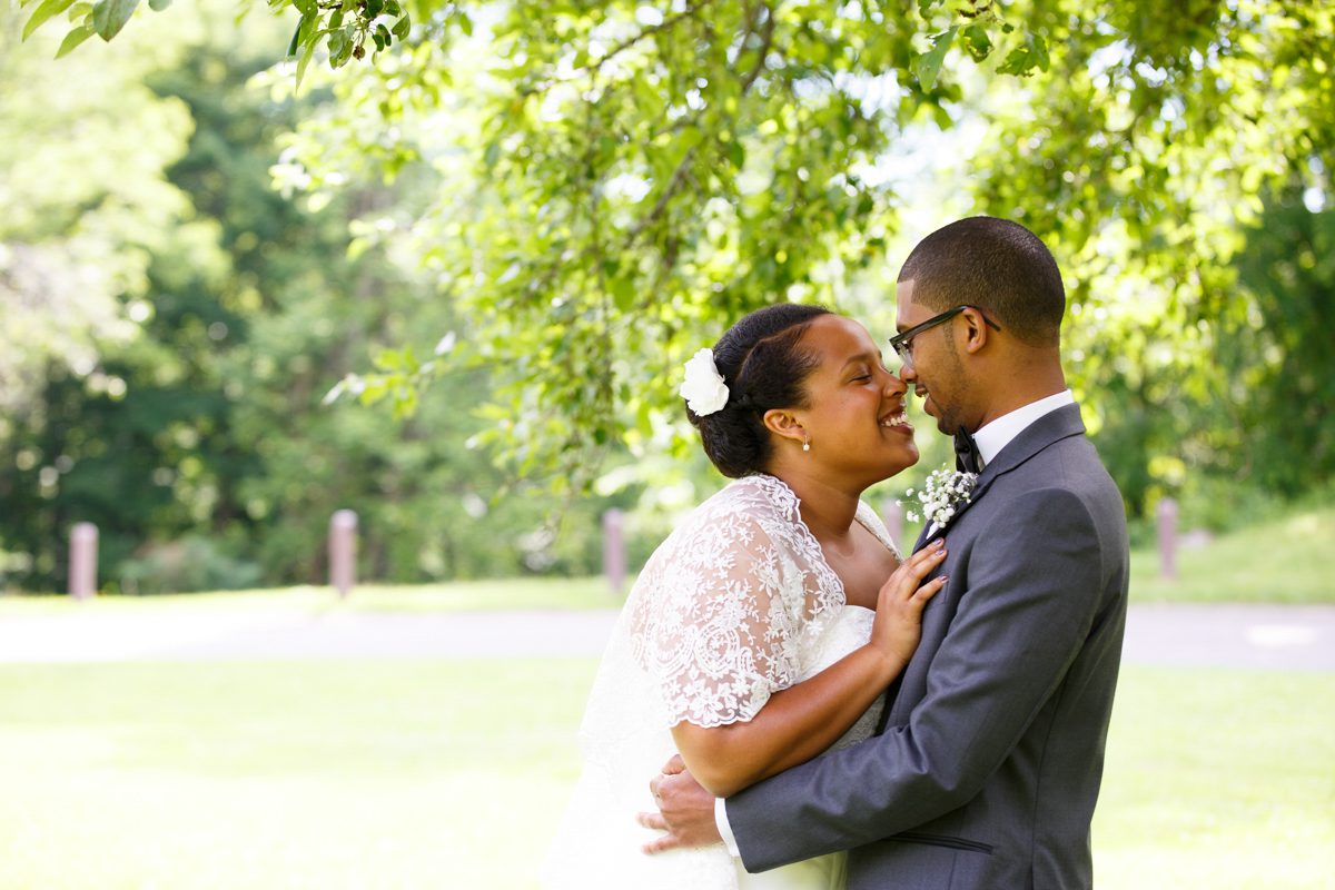 Rohannah & Michael "First Look" smiling at each other