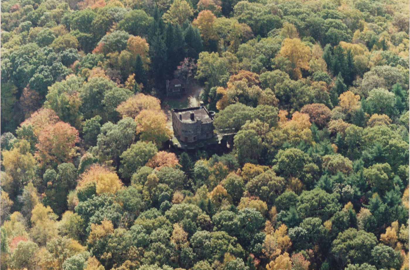 aerial view of hearthstone castle